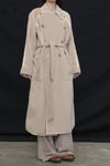 Mutedance 24 Autumn and Winter Double Breasted Lapel Jacket MD-MD24FW03-SAND